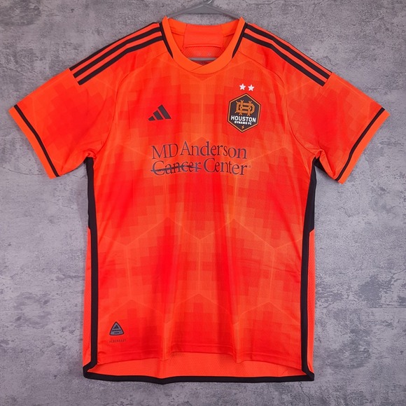 ADIDAS Houston Dynamo 23/24 Authentic‎ Home Soccer Jersey Mens Size XL Orange